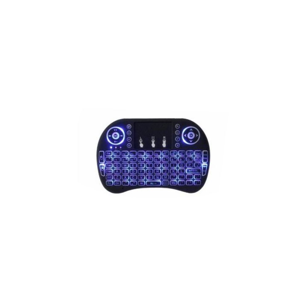 Mini Teclado S/fio Iluminado Led Colorido 3 Cores Pc 