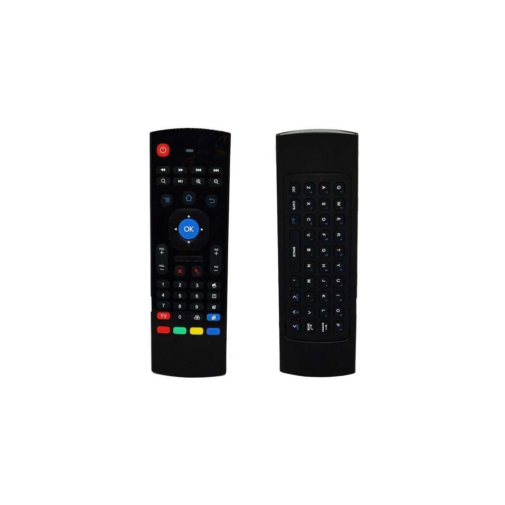 Controle Mini Teclado Air Mouse Wireless S/Fio Android Pc Tv MX-3A Preto - MX3 