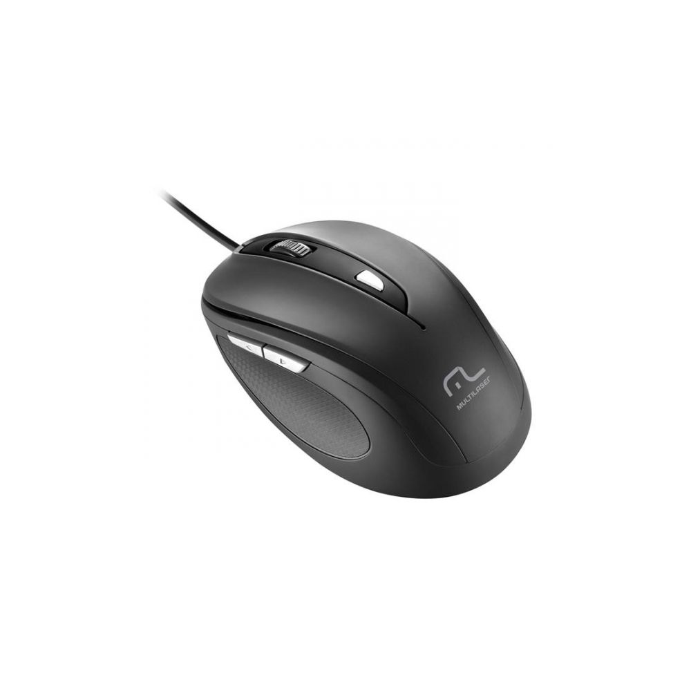 Mouse com Fio Óptico Comfort 1600DPI MO241 - Multilaser