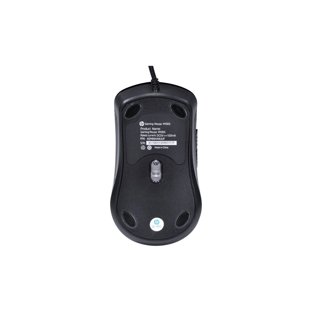 Mouse Gamer M100S Preto, USB, 6 Botões, 3200 DPI, LED - HP