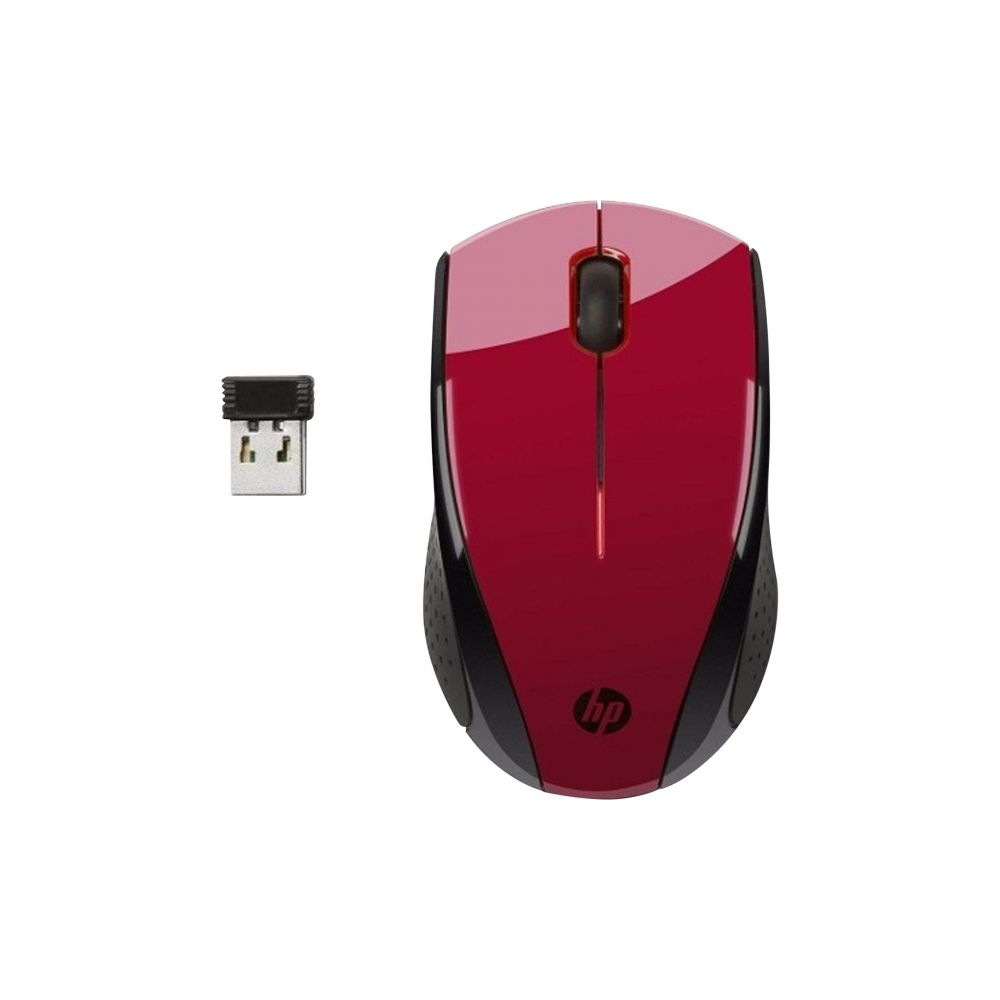 Mouse Wireless X3000 Preto/Vermelho - HP 