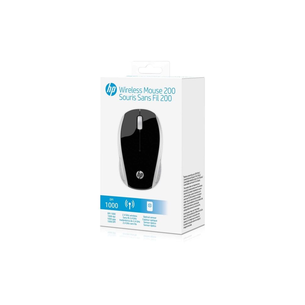 Mouse Sem Fio USB X200 Oman Cinza/Preto - HP