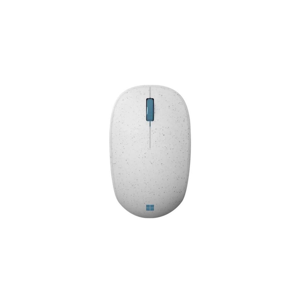 Mouse USB s/ Fio Ocean Plastic Branco/Azul - Microsoft