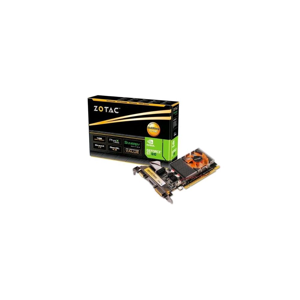 Placa de Vídeo Geforce NVIDIA GT 610 1GB DDR3 64BITS 1066MHZ / 810MHZ 48 CUDA CO
