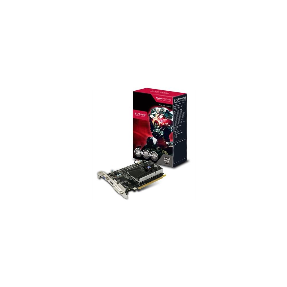 Placa de Vídeo GPU R7 240 4GB DDR3 Boost 128Bits PCI-E (11216-02-20G) - Sapphire