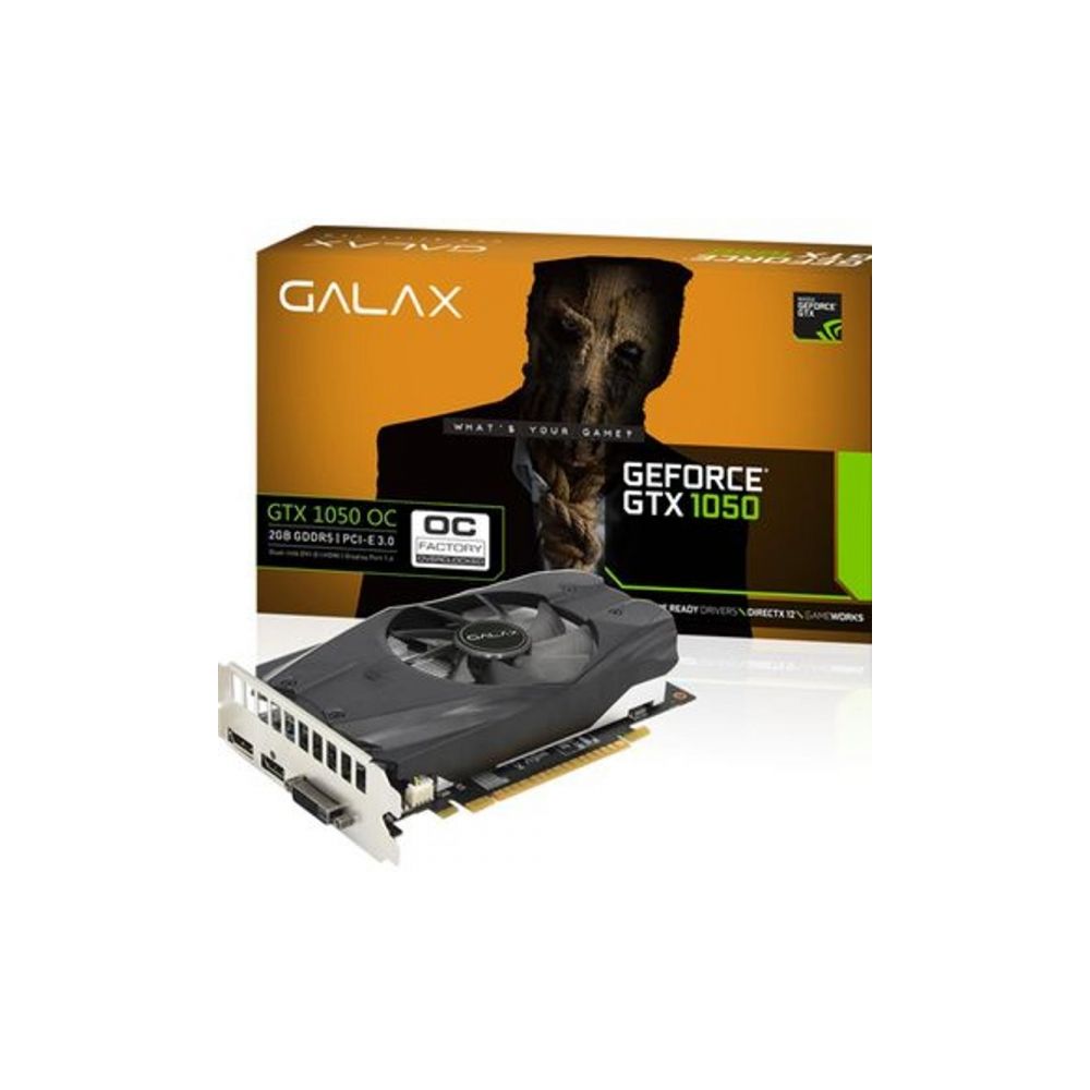 Placa de Vídeo GeForce Performance, 2GB, DDR5, 128-bit, GTX1050 - Galax 