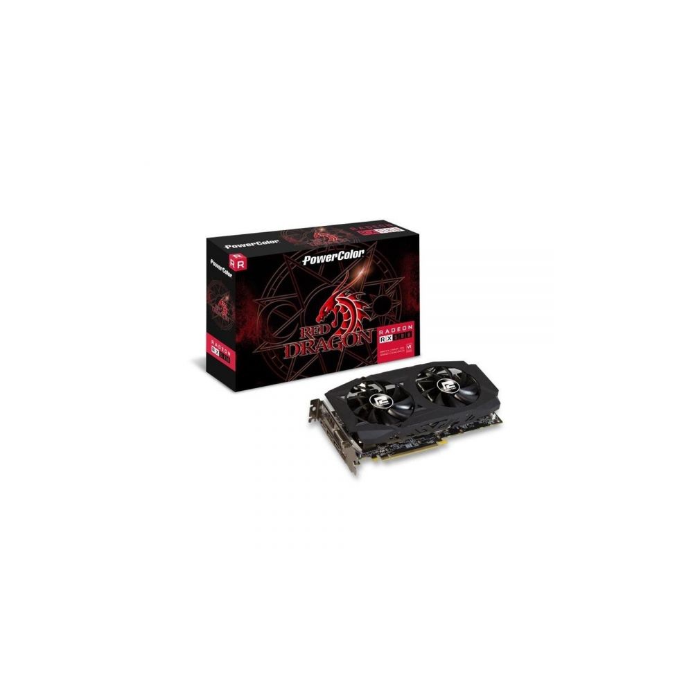 Placa de Vídeo AMD Radeon RX580, 8GB, Red Dragon, GDDR5, 256 Bits, AXRX580-8GBD52DHDV20C - Power Color  