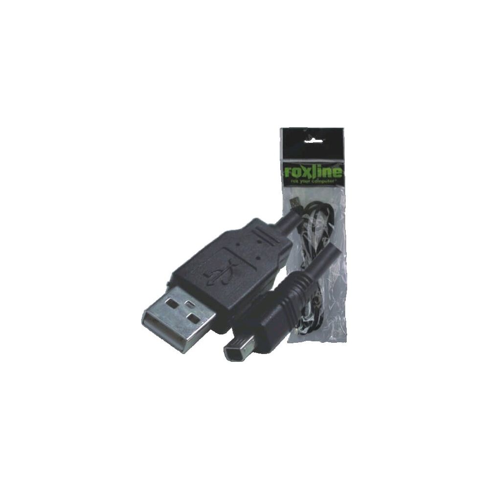 Cabo USB 2.0 / 1,5mt Macho  X USB Mini 4 Pinos - Roxline