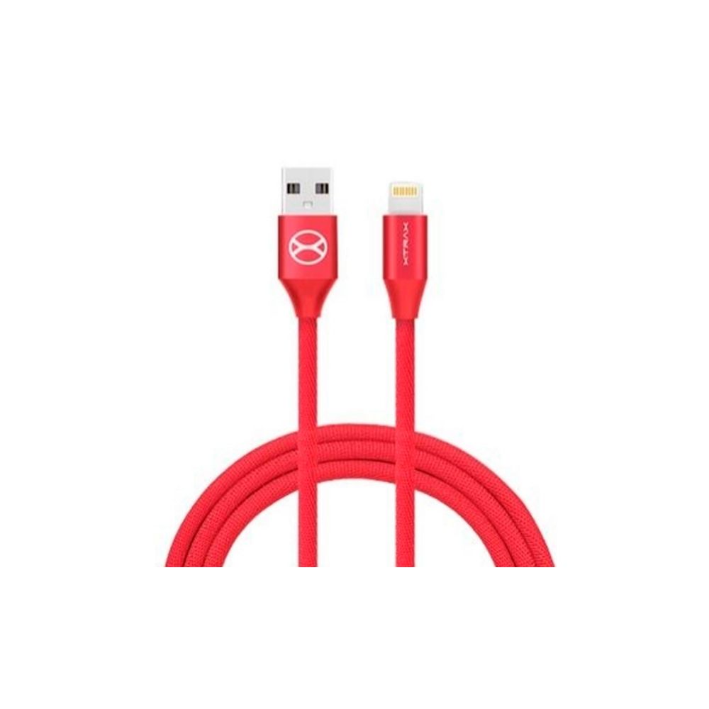 Cabo USB Lightning MFI 1M Vermelho - Xtrax