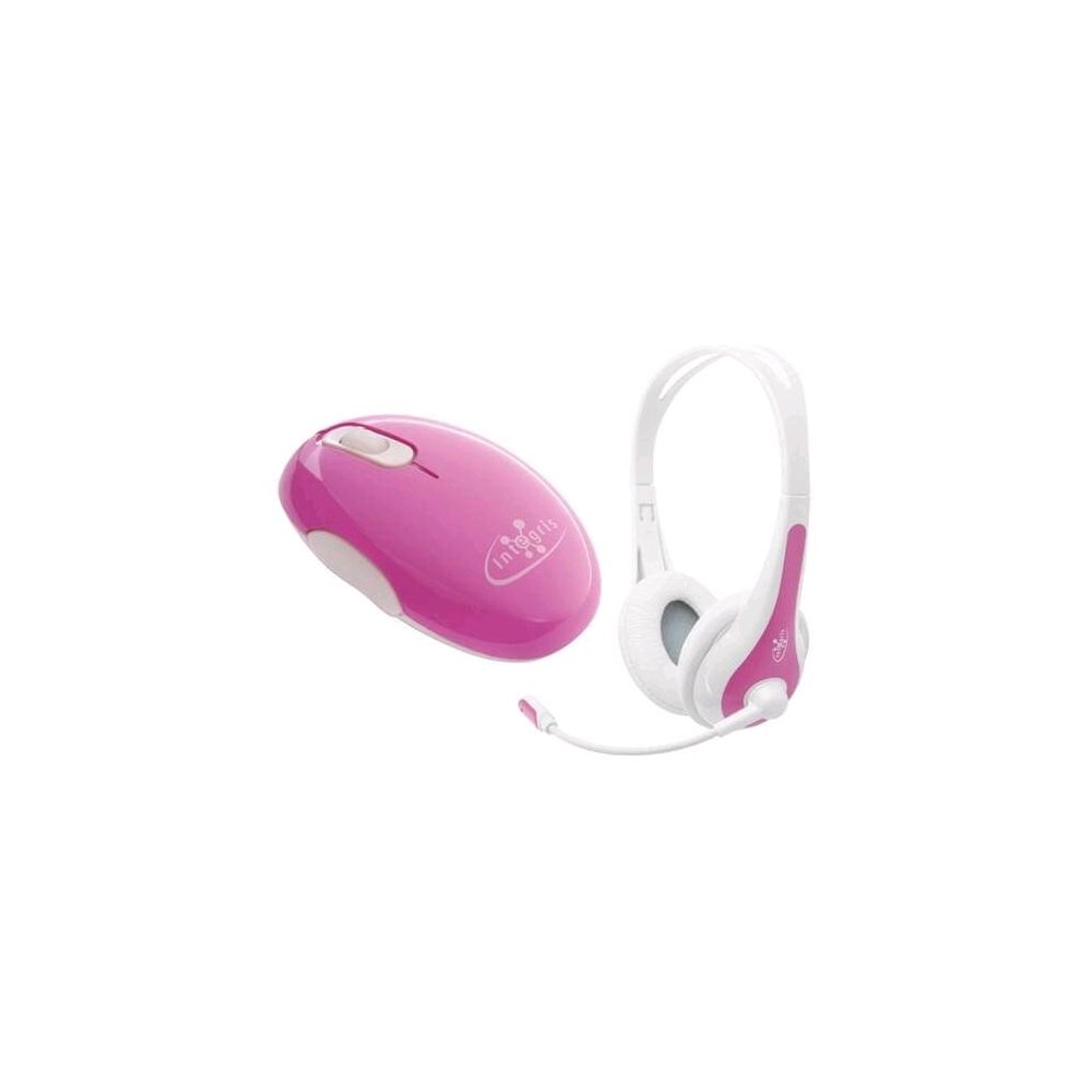 Headset + Mouse USB Summer Mod.F152A Pink - Integris