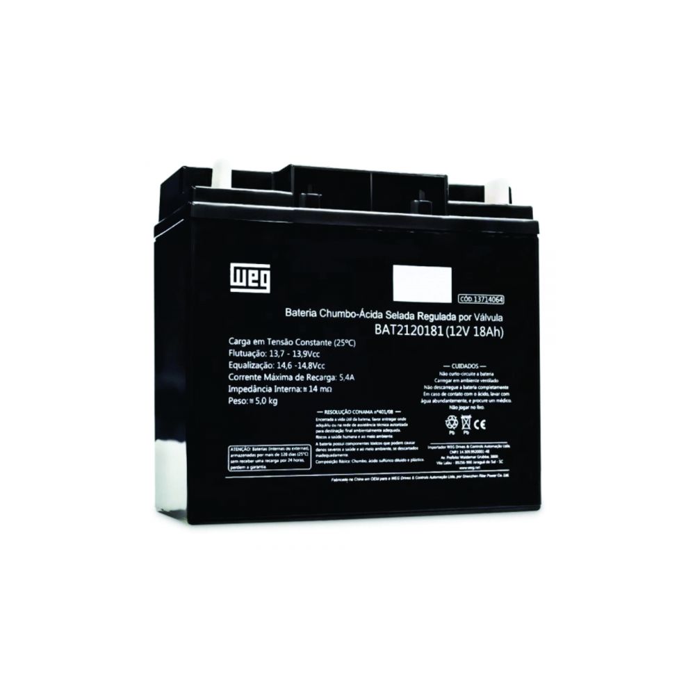 Bateria Selada BAT2120181 12V 18AH - WEG