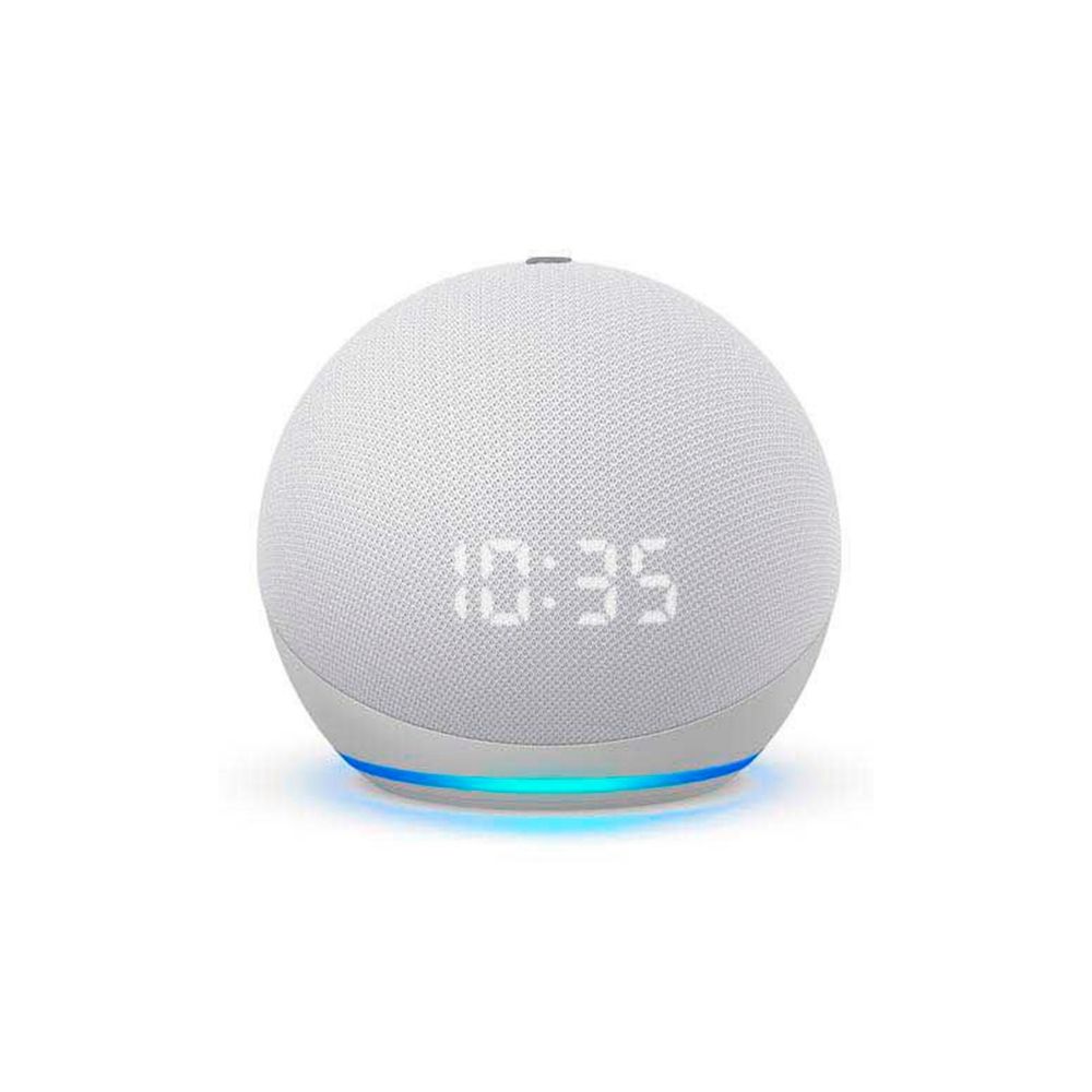 Echo Dot 4ªG Branco Smart Speaker c/ Relógio - Alexa