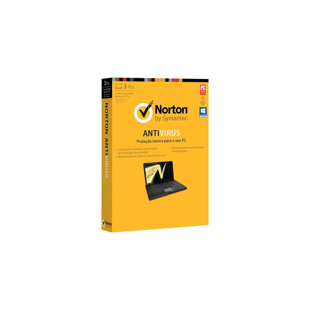 Norton Antivirus 3 Usuários - Symantec
