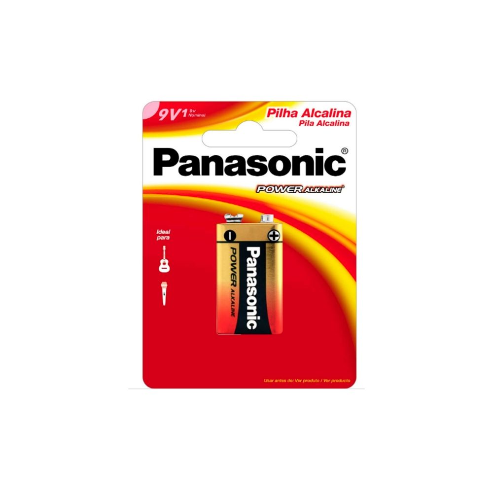 Bateria Alcalina 9V 6LF22XAB 1B - Panasonic