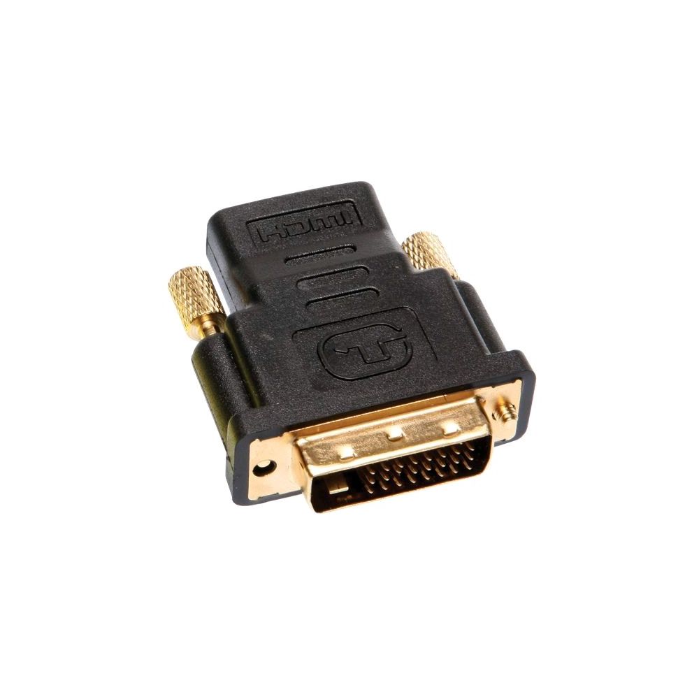 Adaptador DVI Macho x HDMI Fêmea SMART Dourado - TBLACK