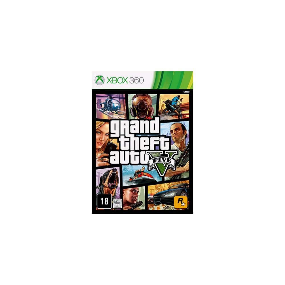 Game Grand Theft Auto V para Xbox 360 - Ecogames