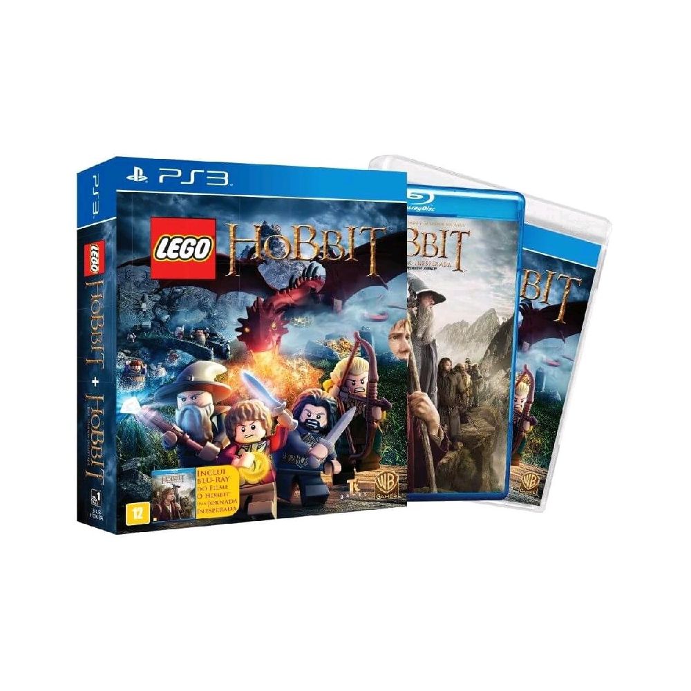 Game Lego Hobbit + DVD com o Filme Hobbit - PS3