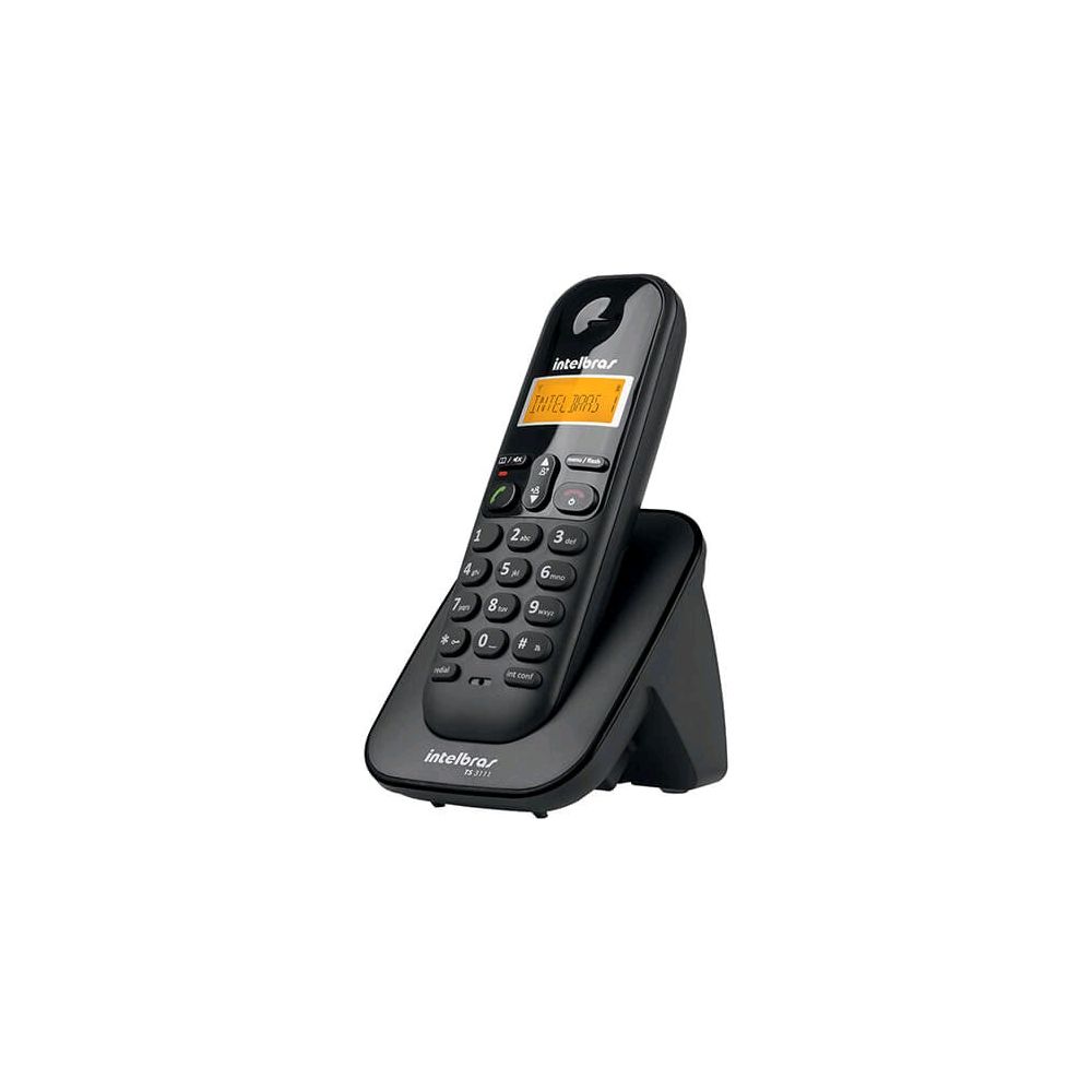 Telefone Sem Fio TS3111 Ramal Digital Preto - Intelbras