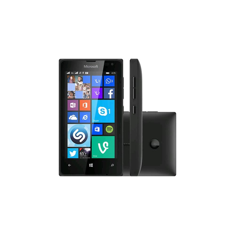 Smartphone Microsoft Lumia 435 DTV Dual Chip Desbloqueado Windows Phone 8.1 Tela