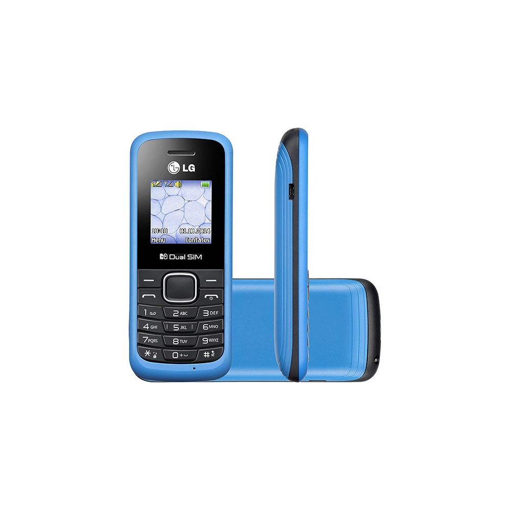 Celular Dual Chip LG B220 Desbloqueado 32MB 2G Rádio FM, Azul - LG