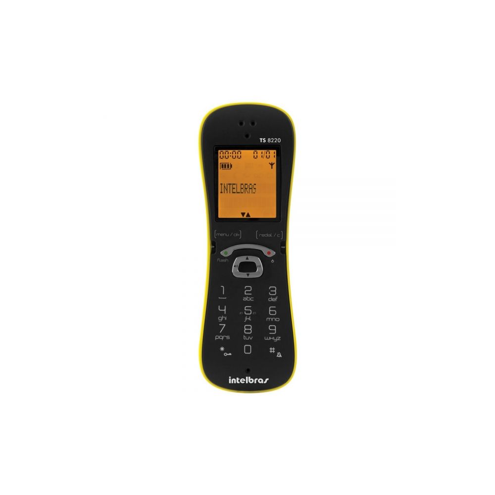 Telefone Digital Sem Fio Cor Amarelo TS8220 - Intelbras 