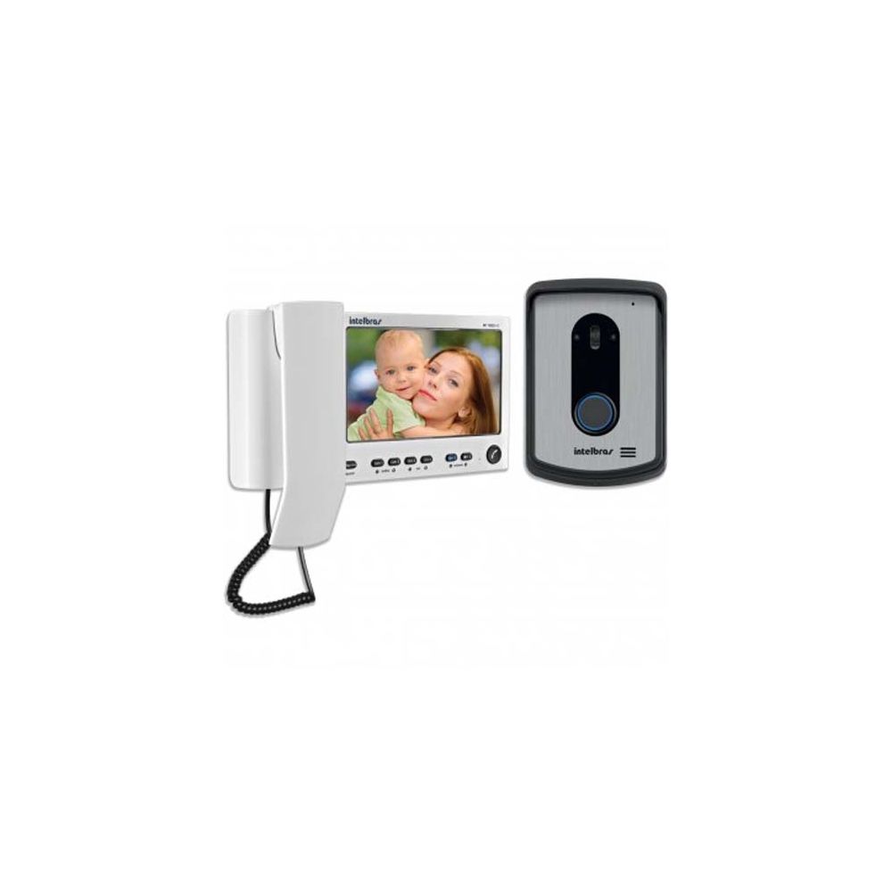 Kit Video Porteiro Interfone Iv 7010 Hs Tela Lcd 7 Monofone Branco Intelbras Cftv Seguranca Casa Fechaduras E Travas Eletricas Pc Informatica
