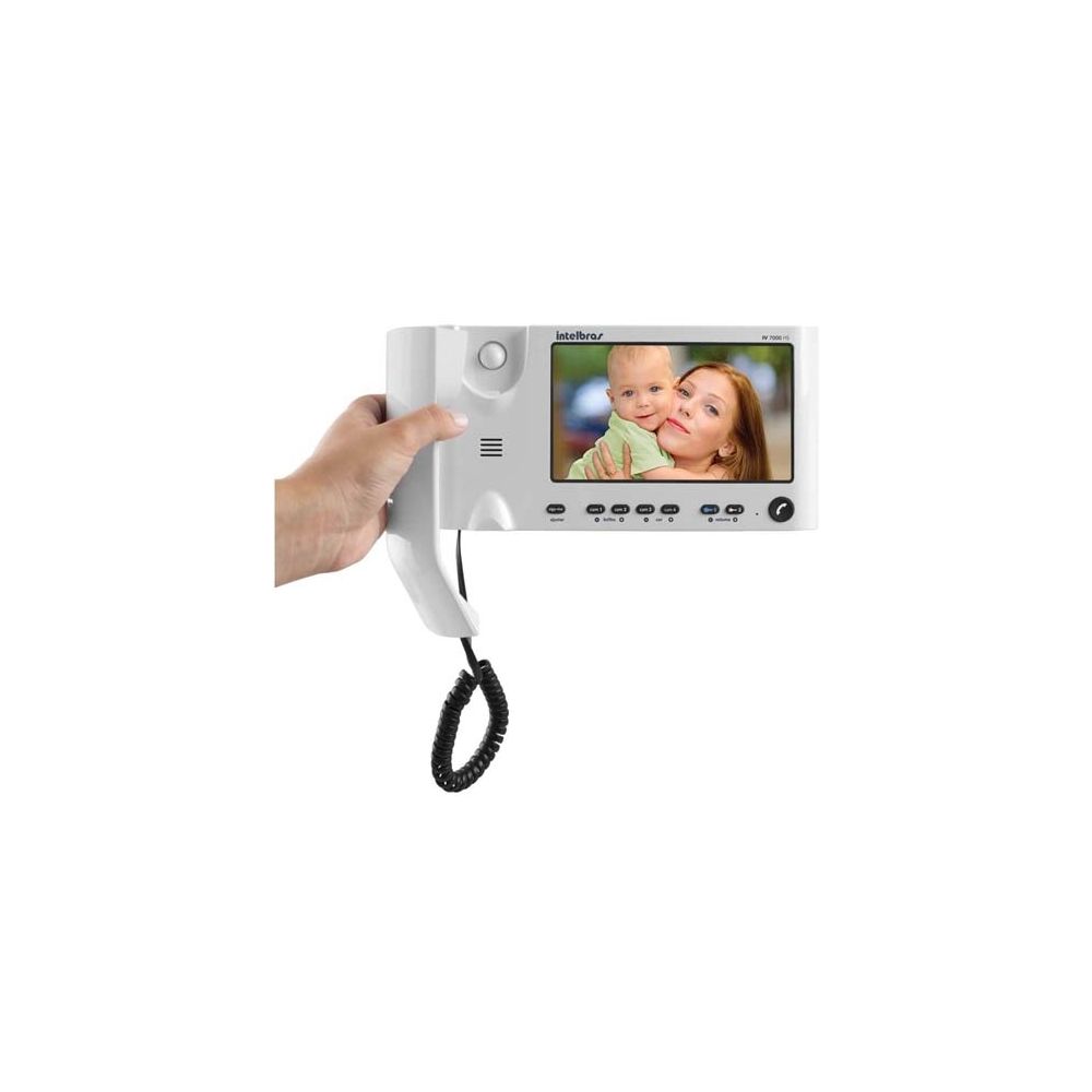Kit Video Porteiro Interfone Iv 7010 Hs Tela Lcd 7 Monofone Branco Intelbras Cftv Seguranca Casa Fechaduras E Travas Eletricas Pc Informatica