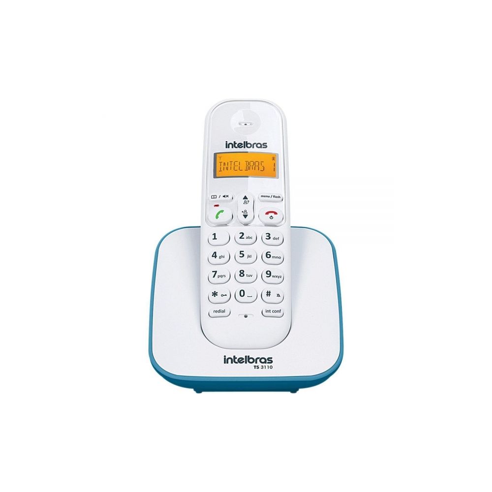 Telefone Sem Fio TS3110 Azul e Branco 4123151 - Intelbras 