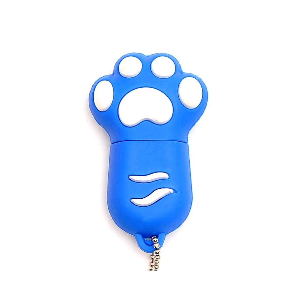 Pen Drive 4GB  Pata de Cão Azul - OEM