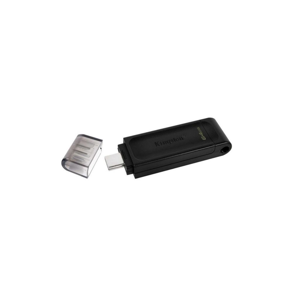 Pen Drive USB Preto 64GB Datatraveler 70 - Kingston