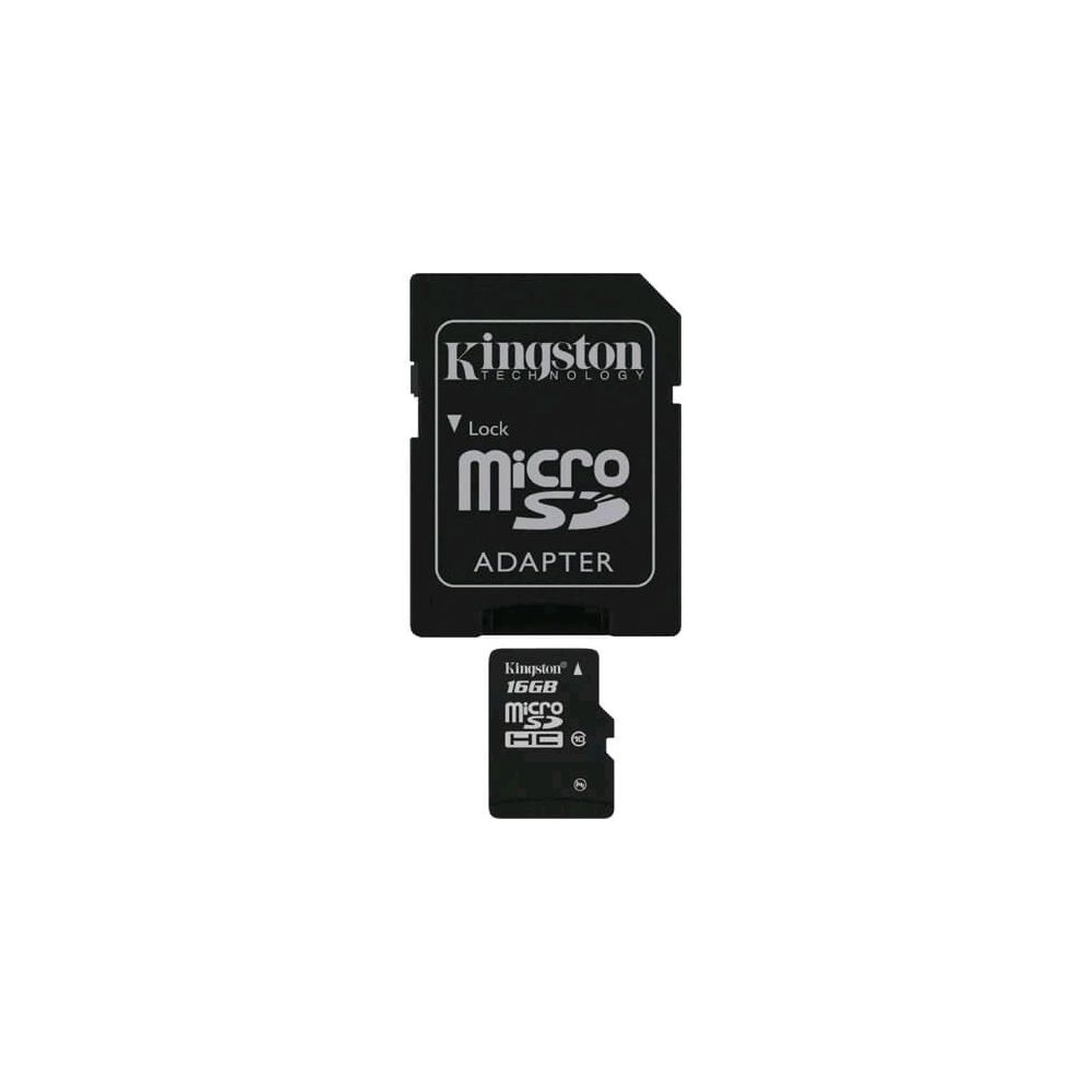 Cartão de Memória Micro SD 16GB Class 4 + Adaptador - Kingston 