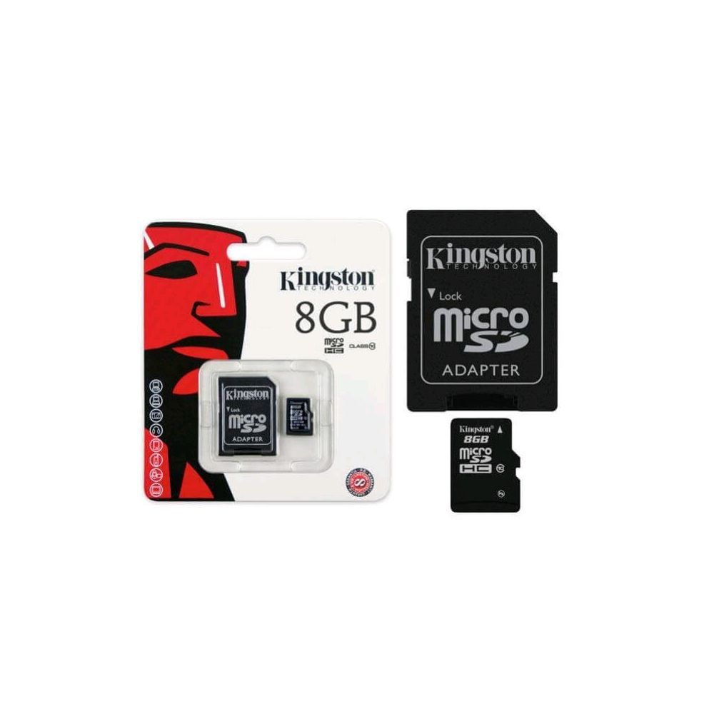 Cartão de Memória SDC10/8GB Micro SDHC 8GB com Adaptador SD Classe 10 - Kingston