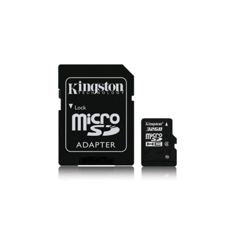 Cartão de Memória Micro SD 32GB Class 10 + Adaptador - Kingston