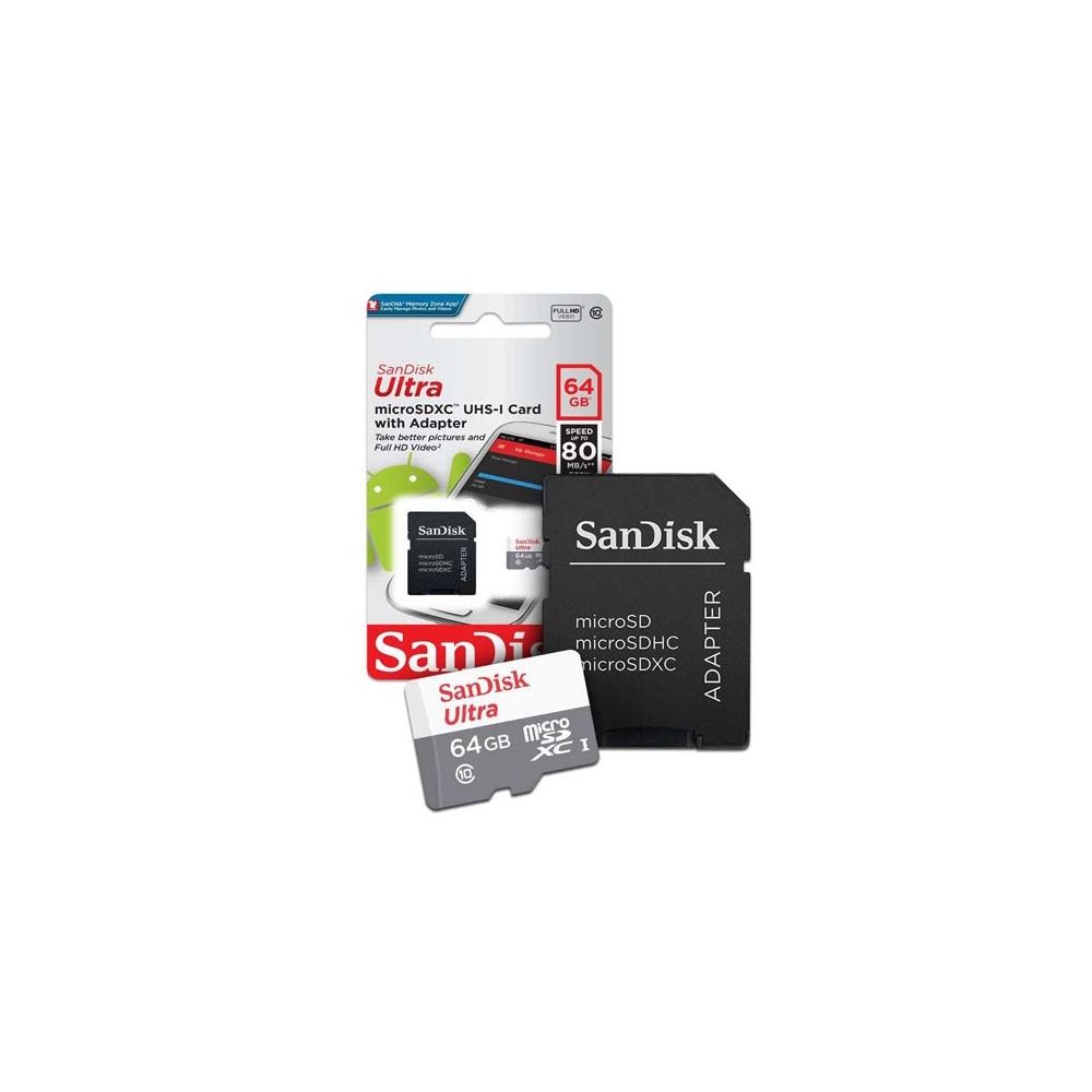 Cartão de Memória 64GB Ultra SDSQUNS-064G-GN - SanDisk 