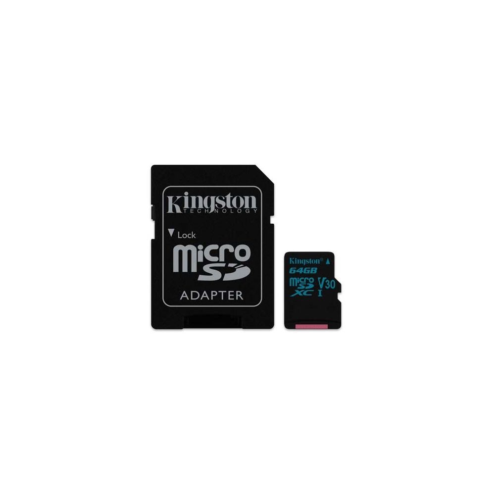 Cartão de Memória Micro SD 64GB Canvas GO - Kingston 