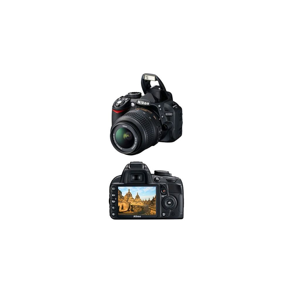 Câmera Digital Nikon DSLR D3100 14.8MP Lente Nikkor 18-55mm Preta - Nikon