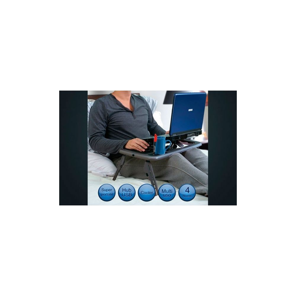 Mesa Portatil Notebook com Cooler AC127 - Multilaser