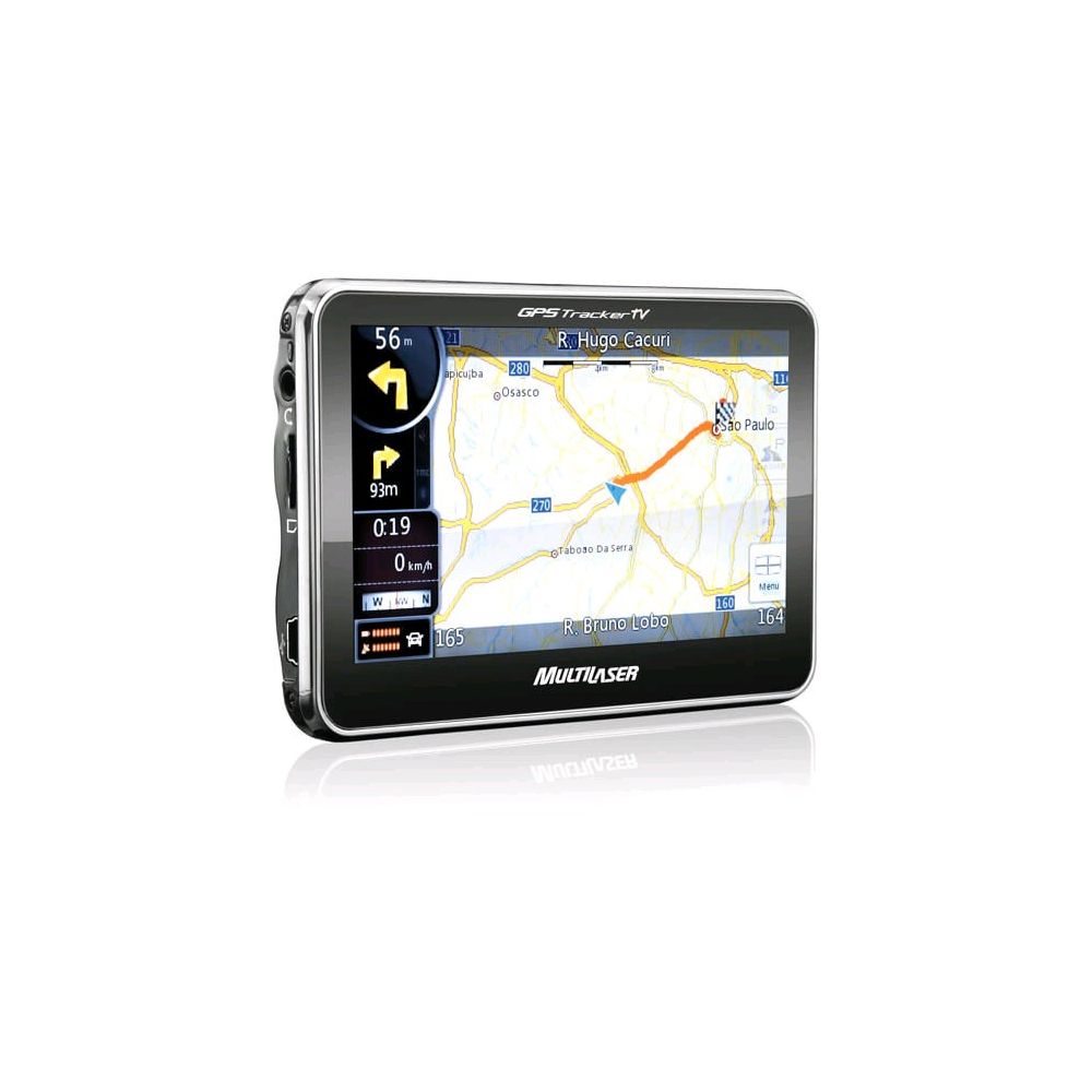 GPS Automotivo Tracker c/ Tela 4,3", TV Digital, Entrada p/ cartão SD