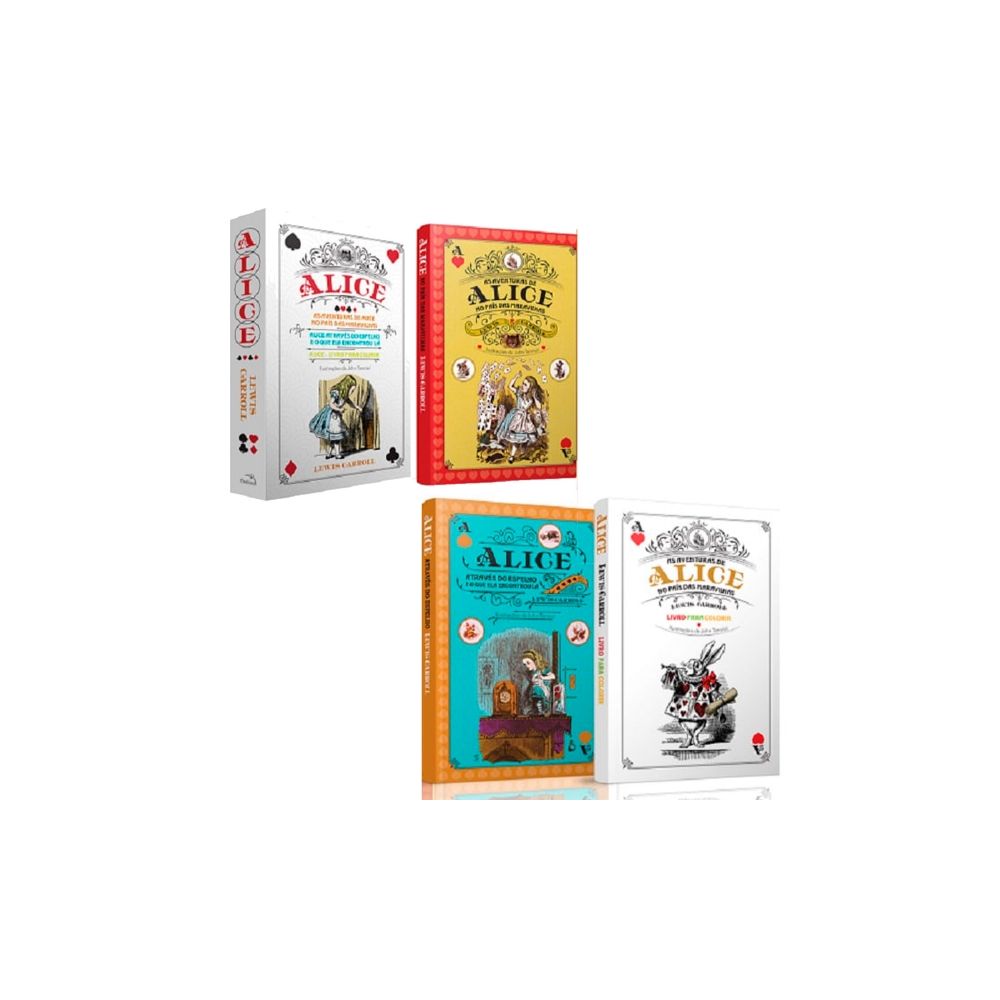Box: Alice País Das Maravilhas 3 Volumes - Lewis Carroll 