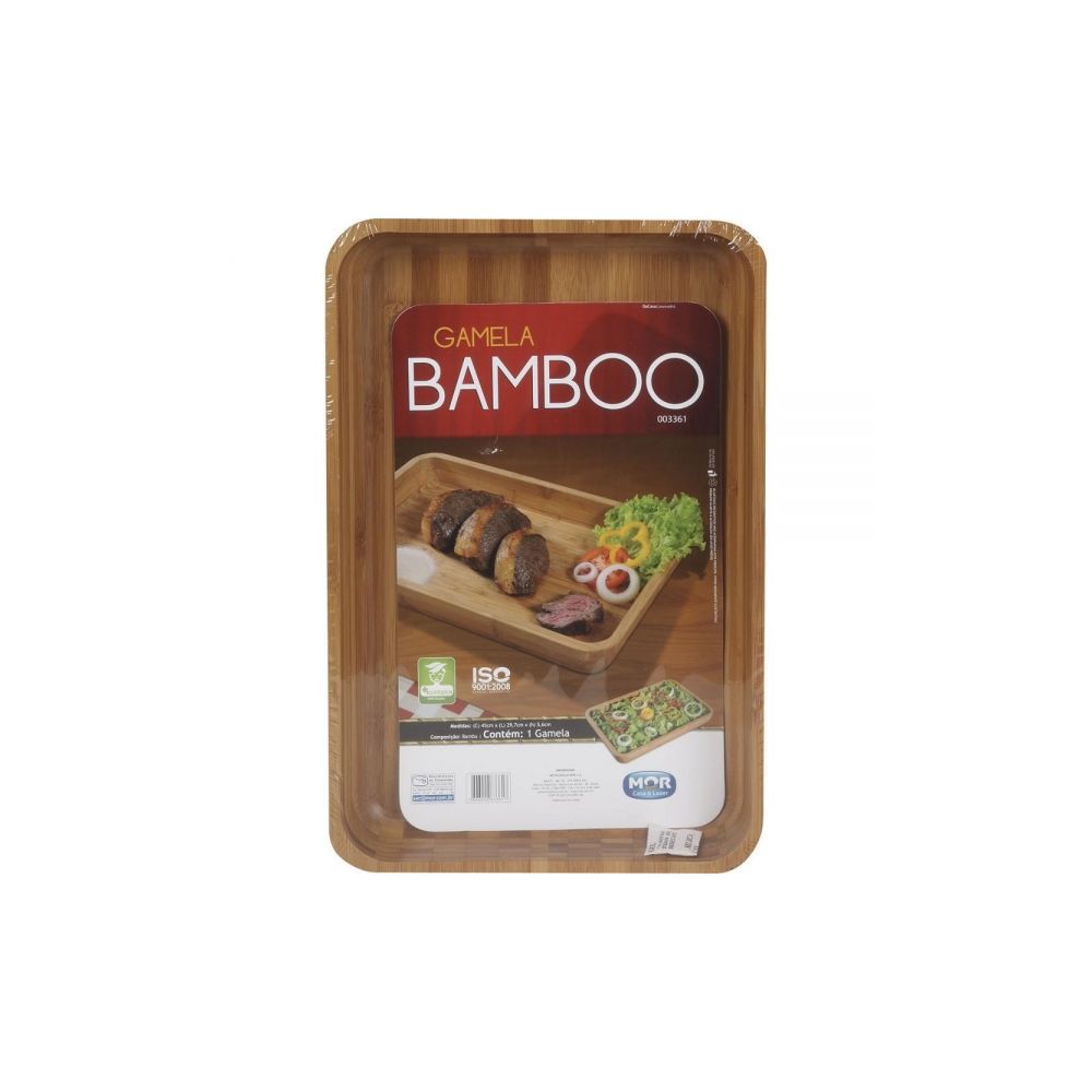 Gamela para Churrasco 30x45Cm Bamboo 3361 - Mor 