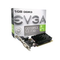 Placa de Vídeo Geforce EVGA GT Mainstream NVIDIA GT 730 1GB DDR3 128 BIT 1400MHZ