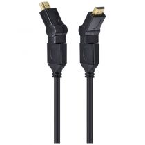 Cabo HDMI 2.0 4K Ultra-HD, 3D, 2M, Ethernet, Conector 360°, H20B360-2 - Vinik