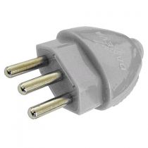 Plug Desmontável 2P+T 10A 250V Plug de 4,0mm  NBR 14136 - Daneva