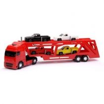 Caminhão Cegonheira Diamond Truck Vermelho - Roma Brinquedos