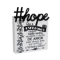 Placa De Mesa #Hope 14,5x12 - Zenir