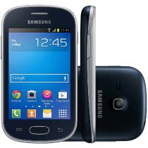 Smartphone Galaxy Fame Lite Preto com Tela 3.5", Android 4.1, Wi-Fi, 3G, Câmera 