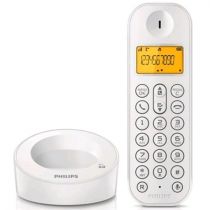 Telefone Sem Fio Philips Branco D1201B/BR com Identificador de Chamadas - Philip