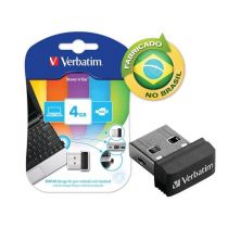 Pendrive Nano Verbatim 4GB USB Car Audio Drive 2.0 - Verbatim