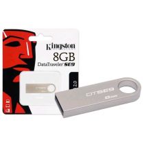 Pen Drive USB 2.0 DTSE9H/8GBZ Datatraveler SE9 8GB Cor Prata - Kingston