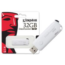 Pen Drive USB 2.0 Kingston DTSE8/32GB Datatravelr SE8 32GB Branco - Kingston
